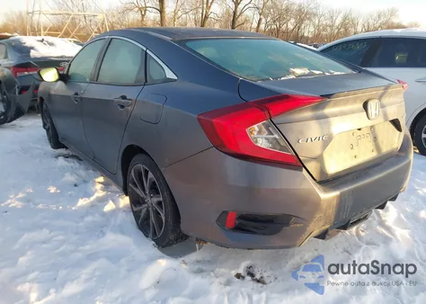 2021 Honda Civic Sport из США, поврежденный, VIN 2HGFC2F80MH555558
